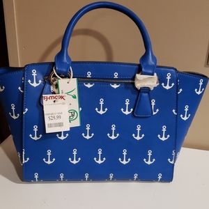 Alyssa vegan anchors handbag